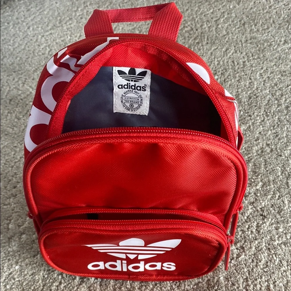 Adidas Red Mini Backpack Bold Sporty Accessory